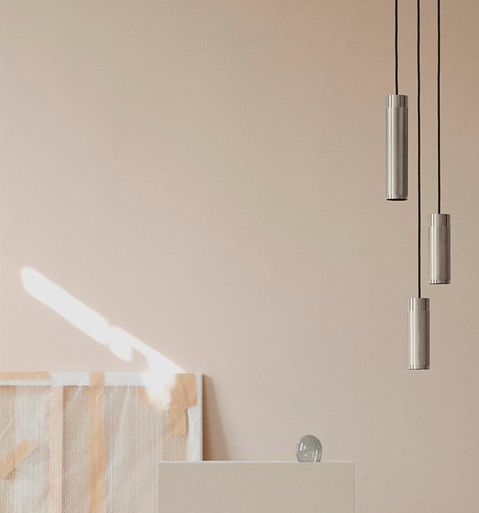 Thorup Copenhagen Patrone Cluster pendel small, nikkel malet messing