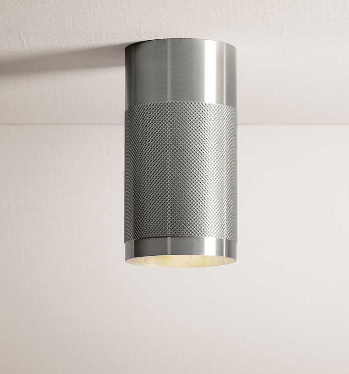 Thorup Copenhagen Patrone påbygnings loftspot/downlight, nikkel malet messing, 120 mm
