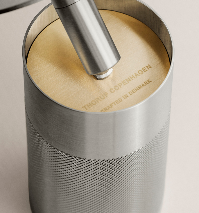 Thorup Copenhagen Patrone loftskinne spot, nikkel malet messing, 120 mm