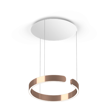 Udstillingslampe: Occhio Mito Sospeso 40 pendel, variabel, rosegold
