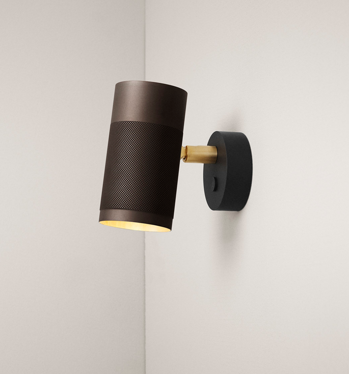 Thorup Copenhagen Patrone væglampe small, bruneret messing, 120  mm